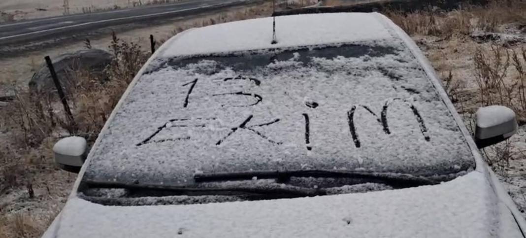 3 ilimiz beyaz örtüyle kaplandı! Kar kalınlığı 26 santimetre 13